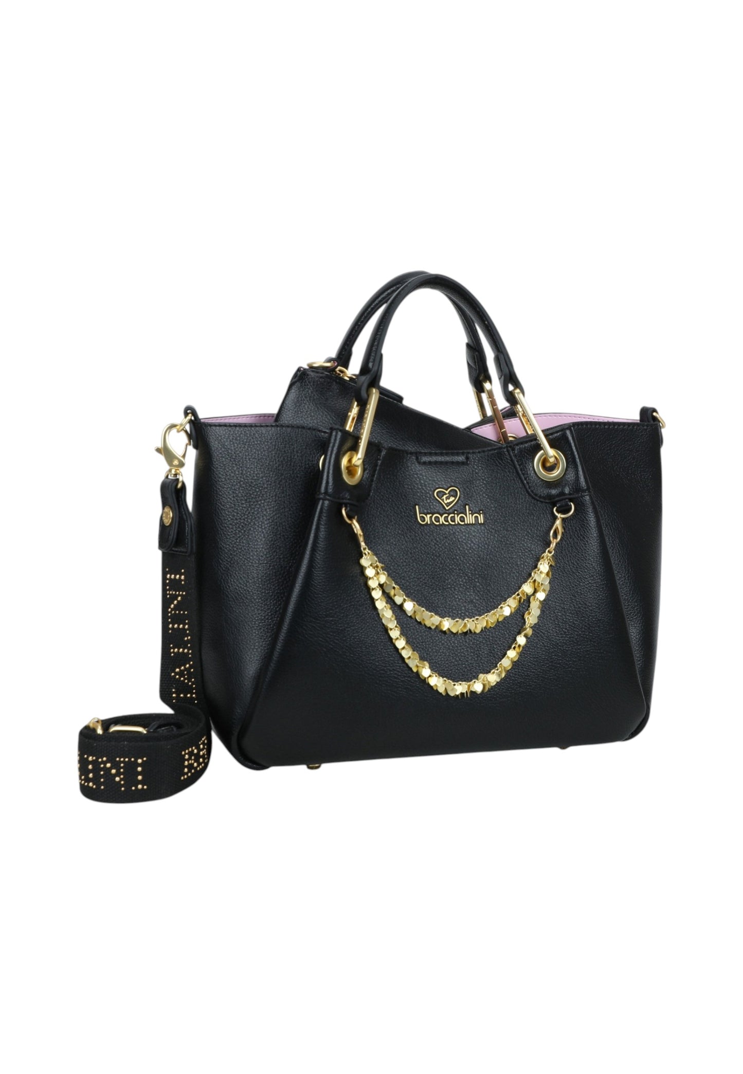 Borsa A Mano Donna Braccialini Medium Con Doppio Manico Con Tracolla Amy B18811YY