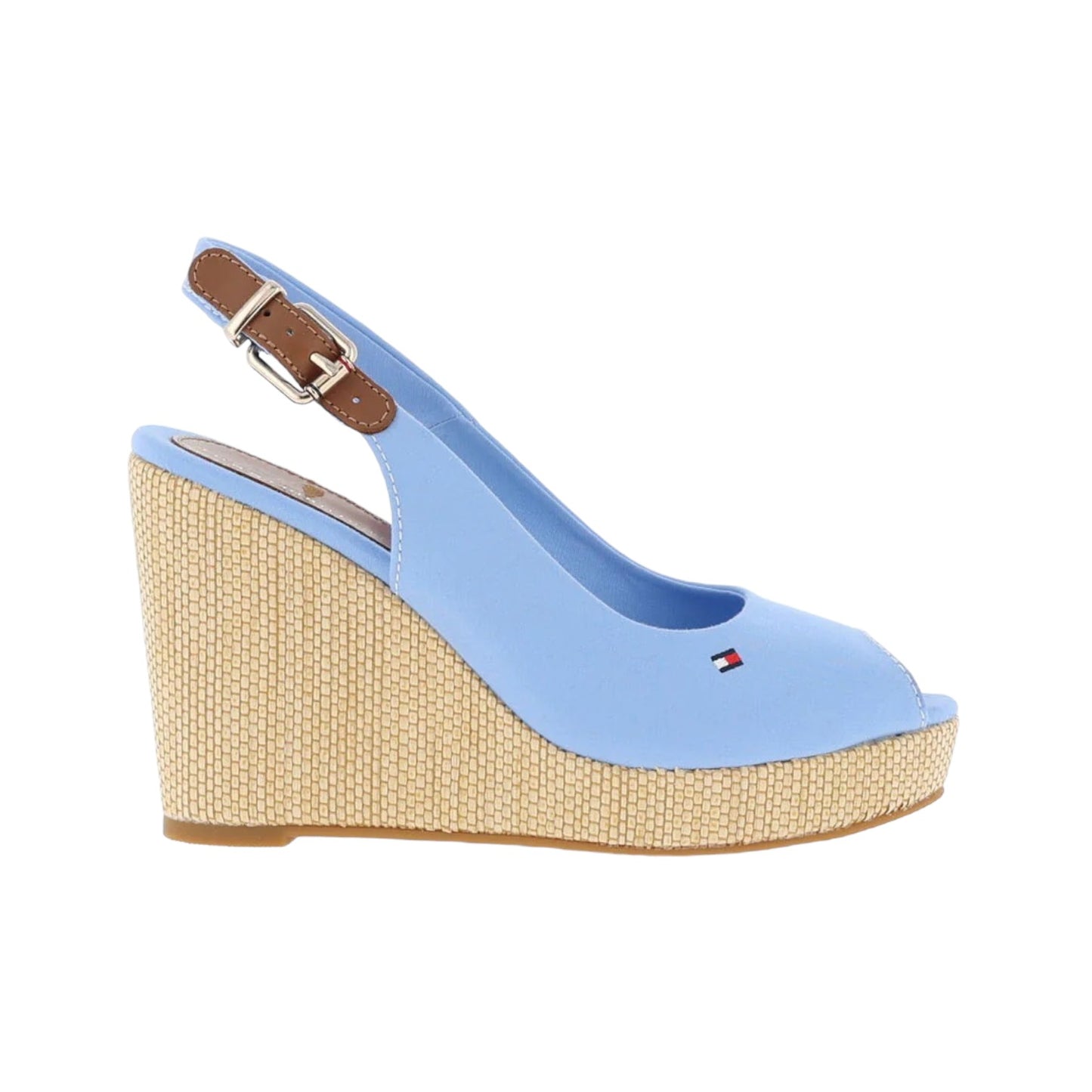 Sandali Con Zeppa Donna Tommy Hilfiger Alta Iconic Elena Sling Back Wedge FW0FW04789