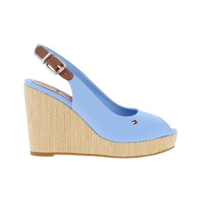Sandali Con Zeppa Donna Tommy Hilfiger Alta Iconic Elena Sling Back Wedge FW0FW04789