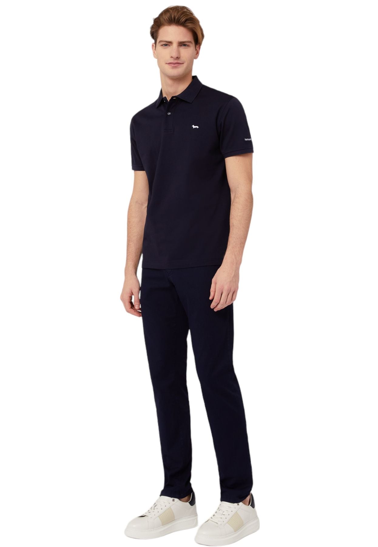 Polo Manica Corta Uomo Harmont & Blaine Con Lettering E Logo  LRL030021148