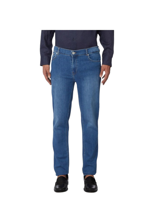Jeans  Uomo Trussardi  5 Pocket 370 Close Denim Blue Stretch 52J00000-1Y000200