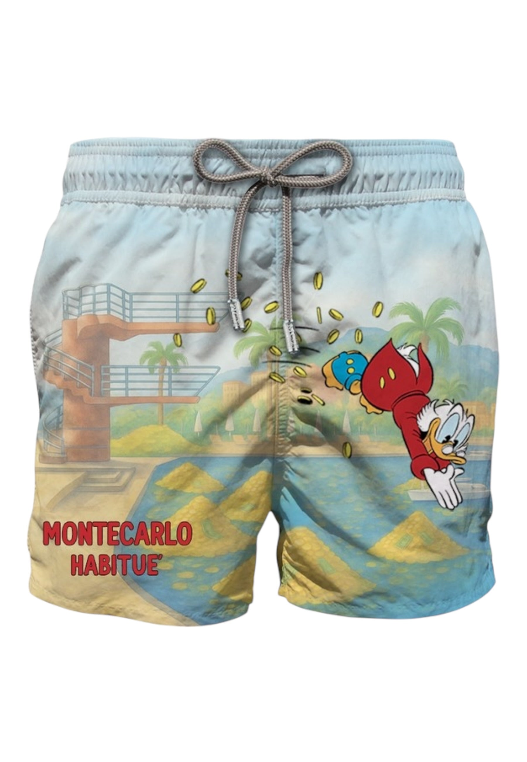 Costume da bagno Short Uomo Mc2 Saint Barth Stampa Scrooge Montecarlo Gustavia Placed Print GUS0009