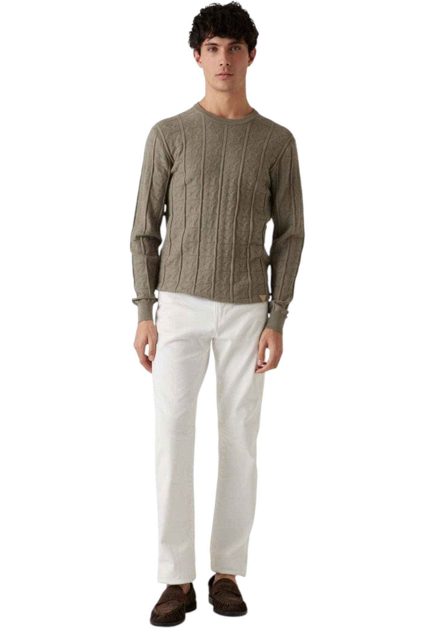 Maglione A Girocollo Uomo Guess Monogram Heron M5YR07Z3FC2