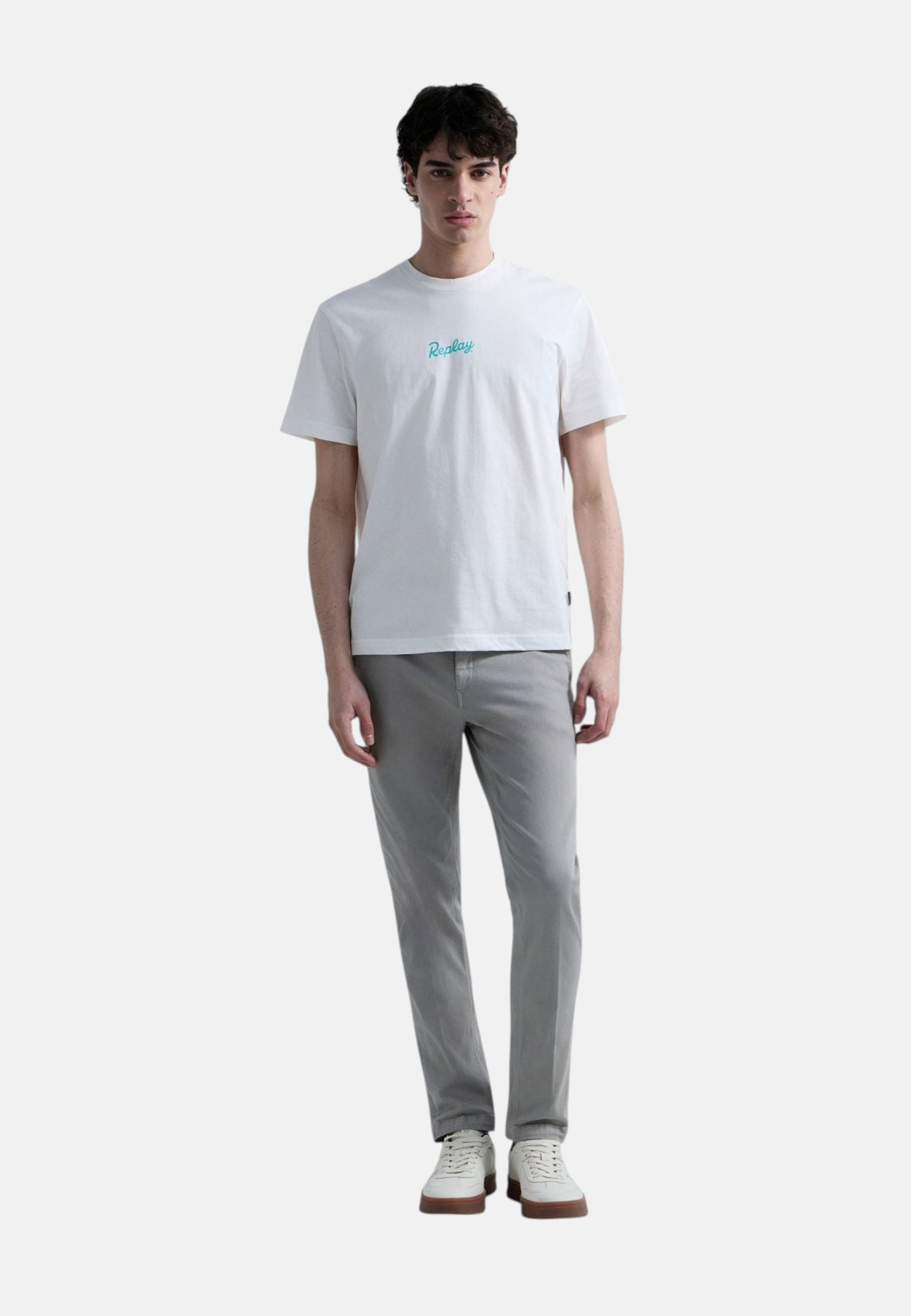 T-Shirt Manica Corta Uomo Replay Con Stampa Logata Fronte E Retro  M3349 .000.2660