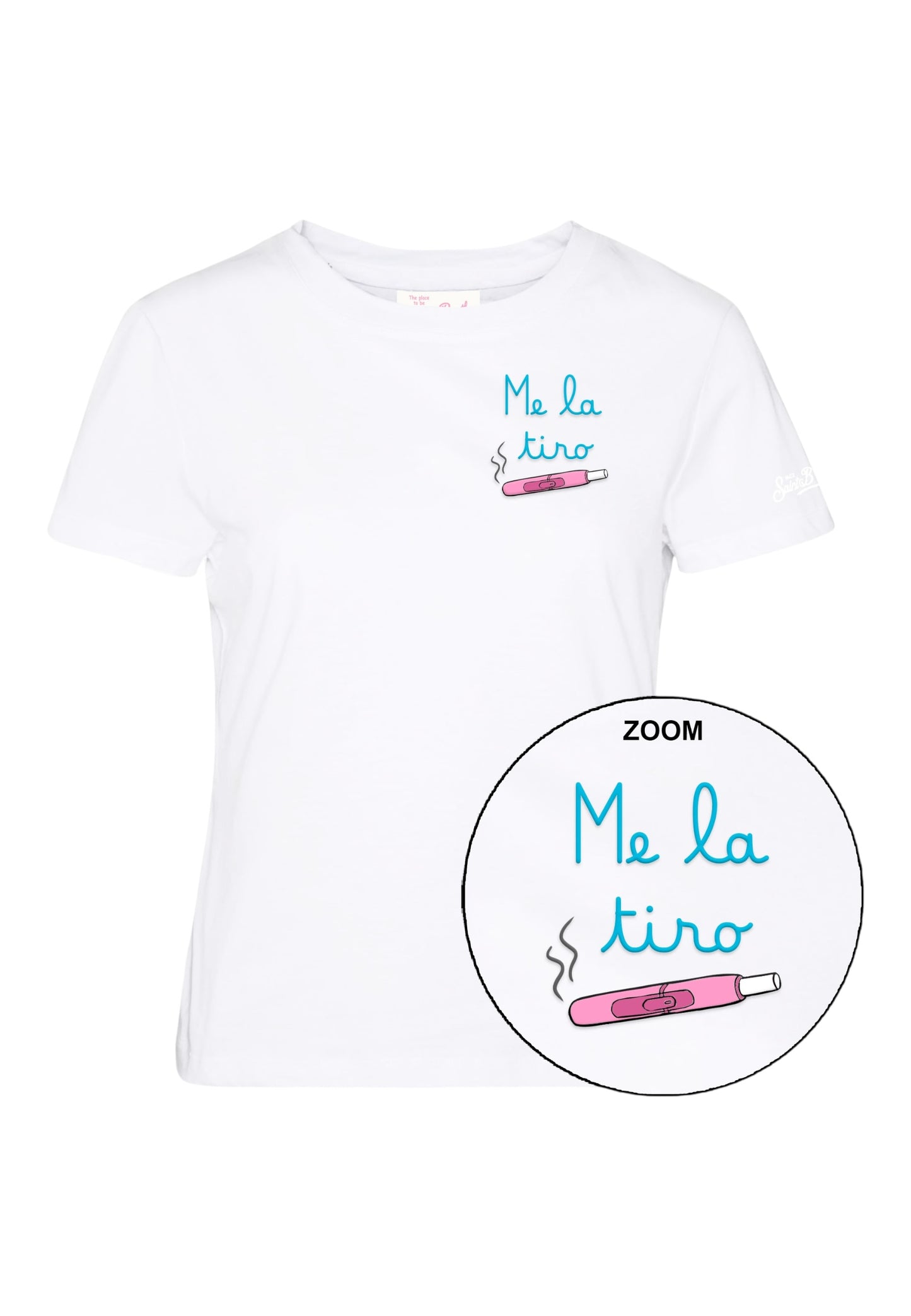 T-Shirt Manica Corta Donna Mc2 Saint Barth Me La Tiro Emb Emilie EMI0001