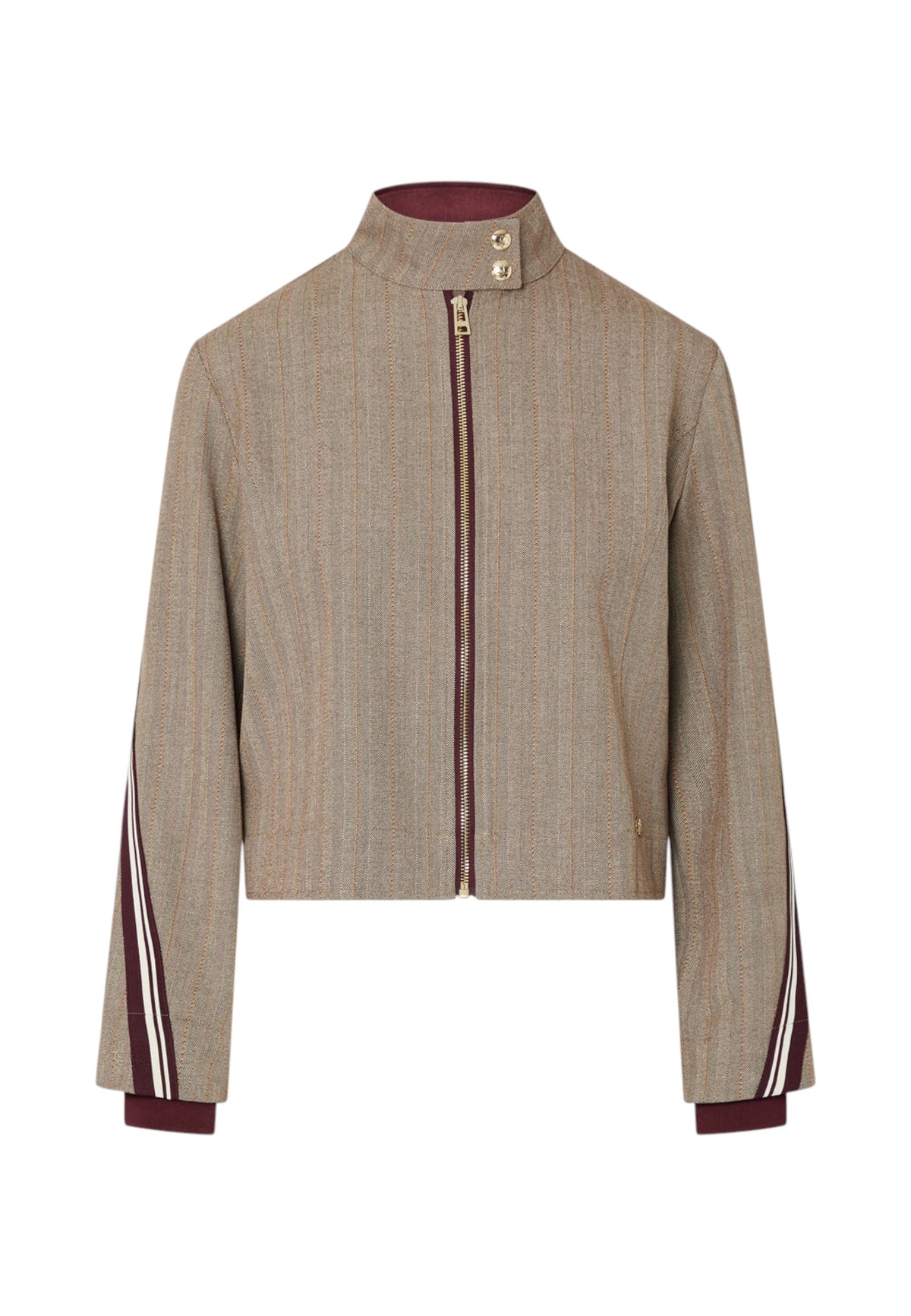 Giacca  Donna Liu Jo Corta Gessata Con Zip  TF6146T692A