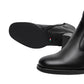 Stivaletti Con Tacco Donna Nero Giardini Tomaia in pelle, cinturino decorativo con fibbia, chiusura laterale con zip, punta tonda, tacco largo, Made in Italy  I617240D