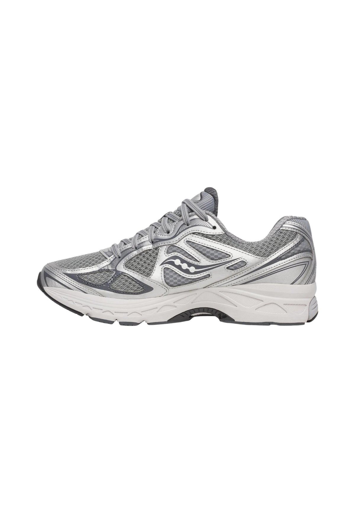 Sneakers Basse Uomo Saucony Chiusura con lacci, Tomaia in mesh traspirante, Tecnologia Power Grid, Dettagli riflettenti, Struttura leggera e ammortizzata Progrid Guide 7 S70936