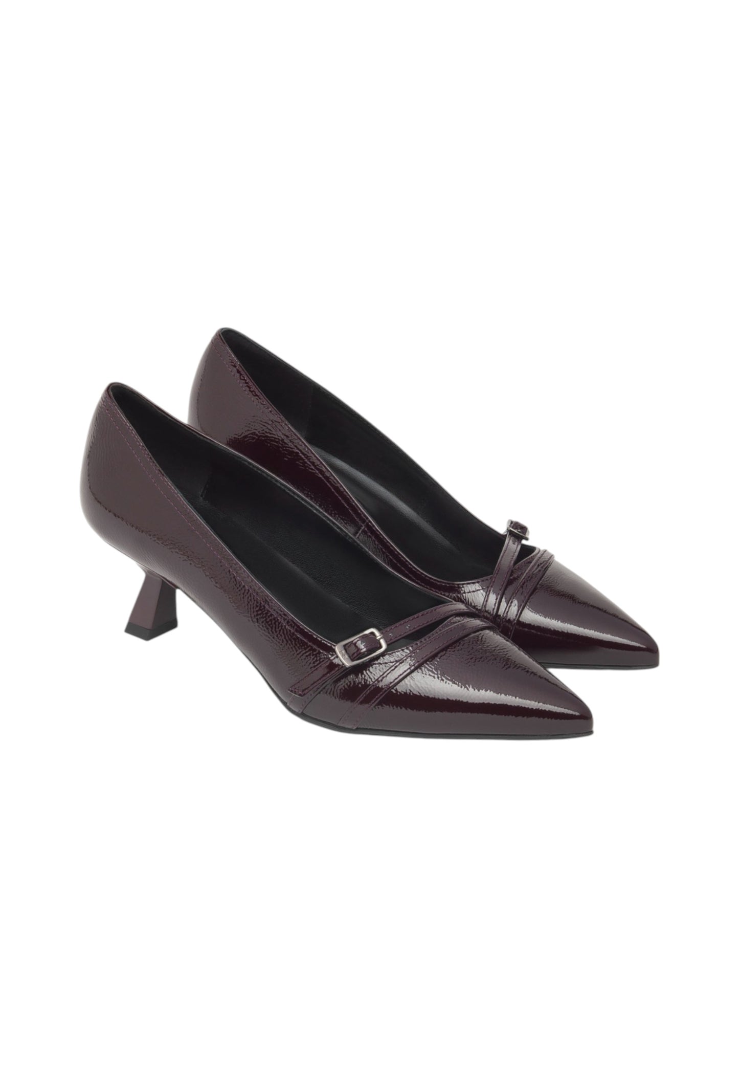 Decollete  Donna Nero Giardini In Vernice Tacco Svasato 5 cm  I514431DE