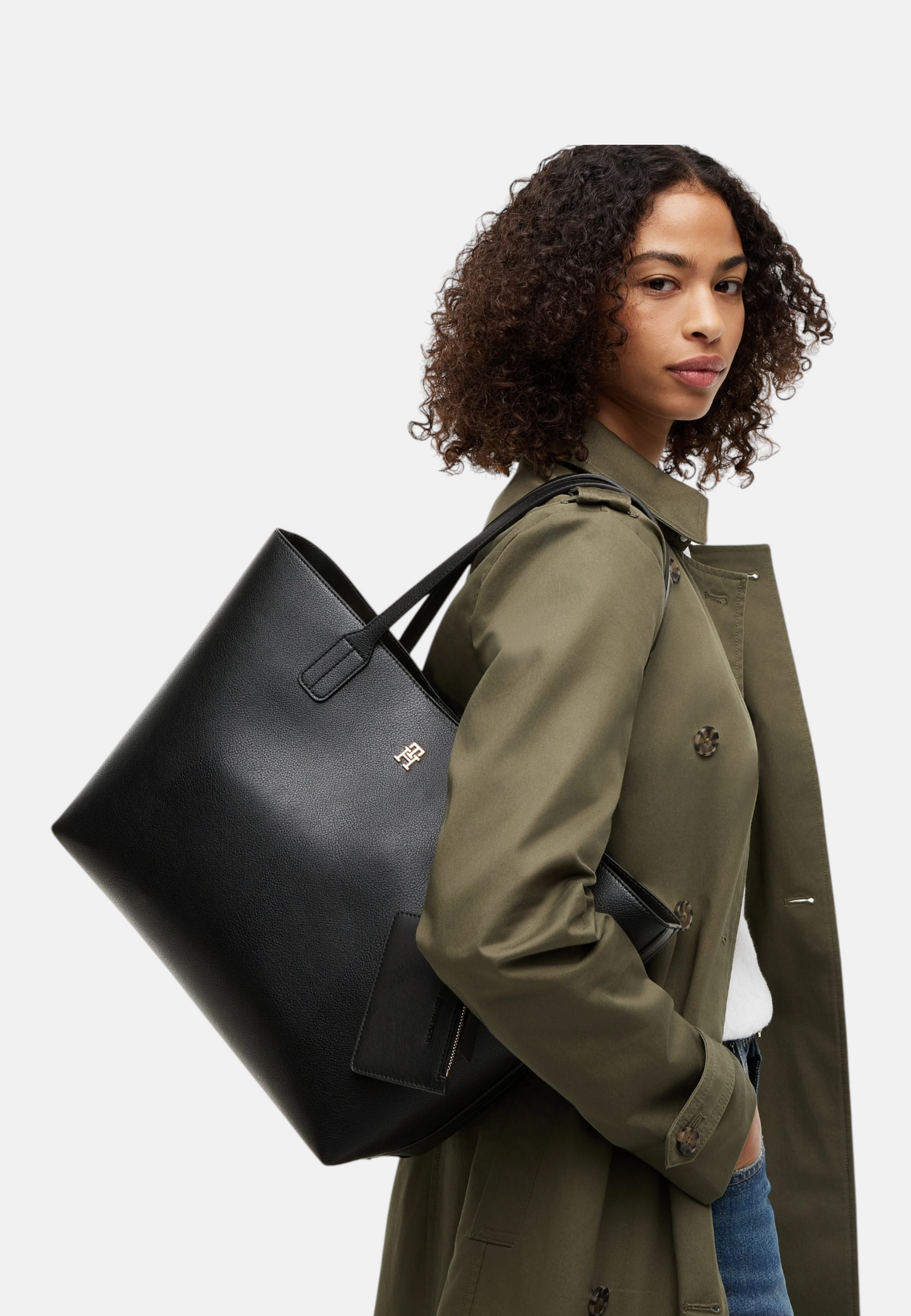 Borsa A Spalla Donna Tommy Hilfiger Tote Th Icon AW0AW18724