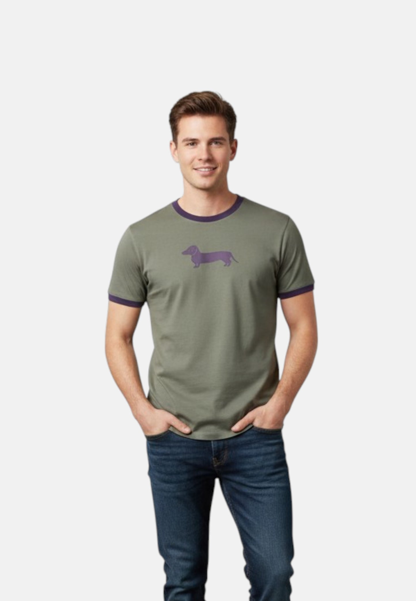 T-Shirt Manica Corta Uomo Harmont & Blaine Con Stampa Bassotto 3D  IXQ290021771