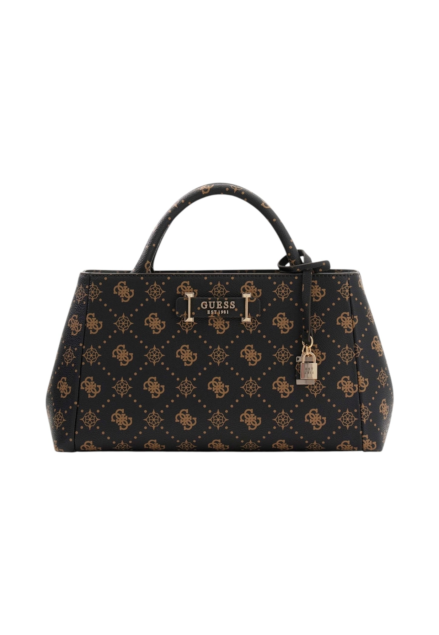 Borsa A Mano Donna Guess Logo Girlfriend Satchel Carrie Logo HWGP9898060