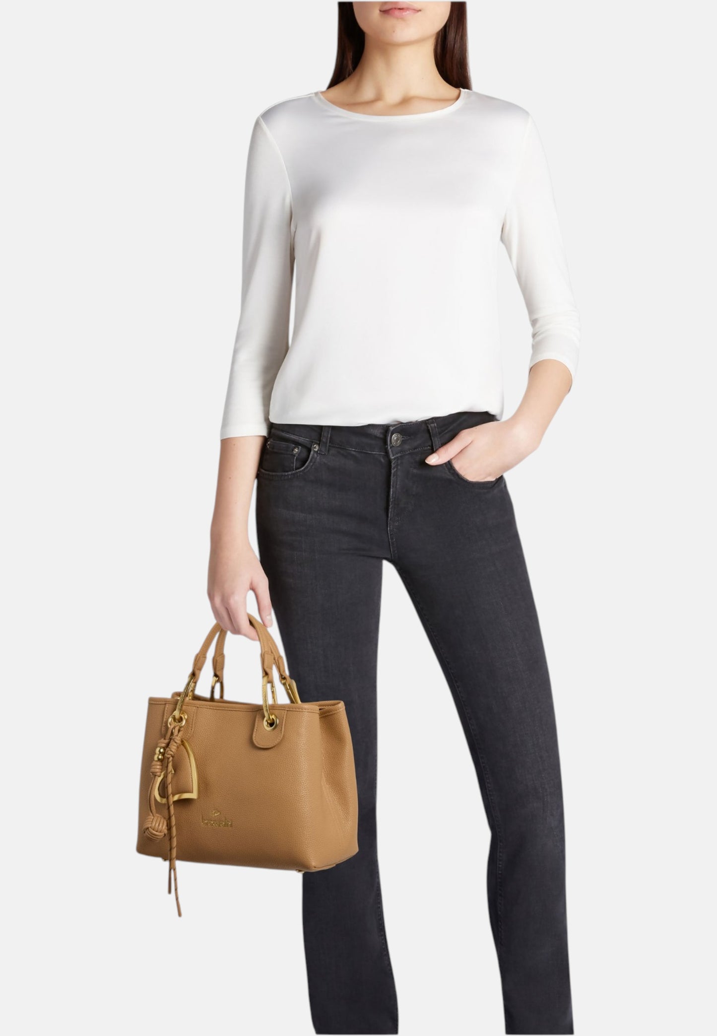 Borsa A Mano Donna Braccialini Small Con Doppio Manico Con Tracolla Beth B18841YY