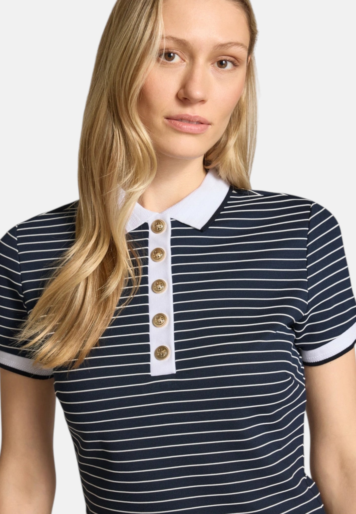 Vestito Midi Donna Guess Polo Striped Alphonsine W6GK14K2948