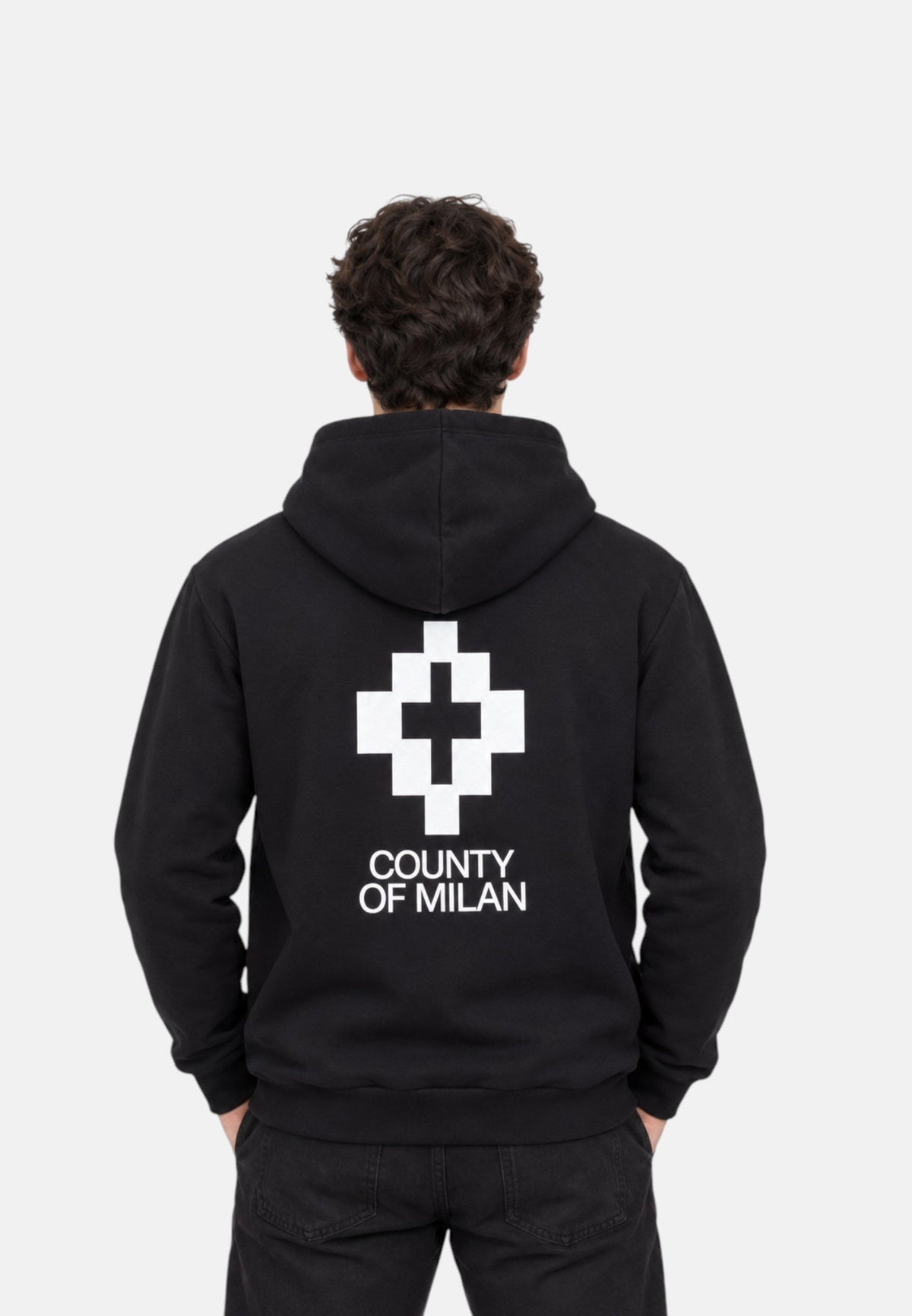 Felpa Con Cappuccio Uomo County Of Milan   F6CMMAHS101