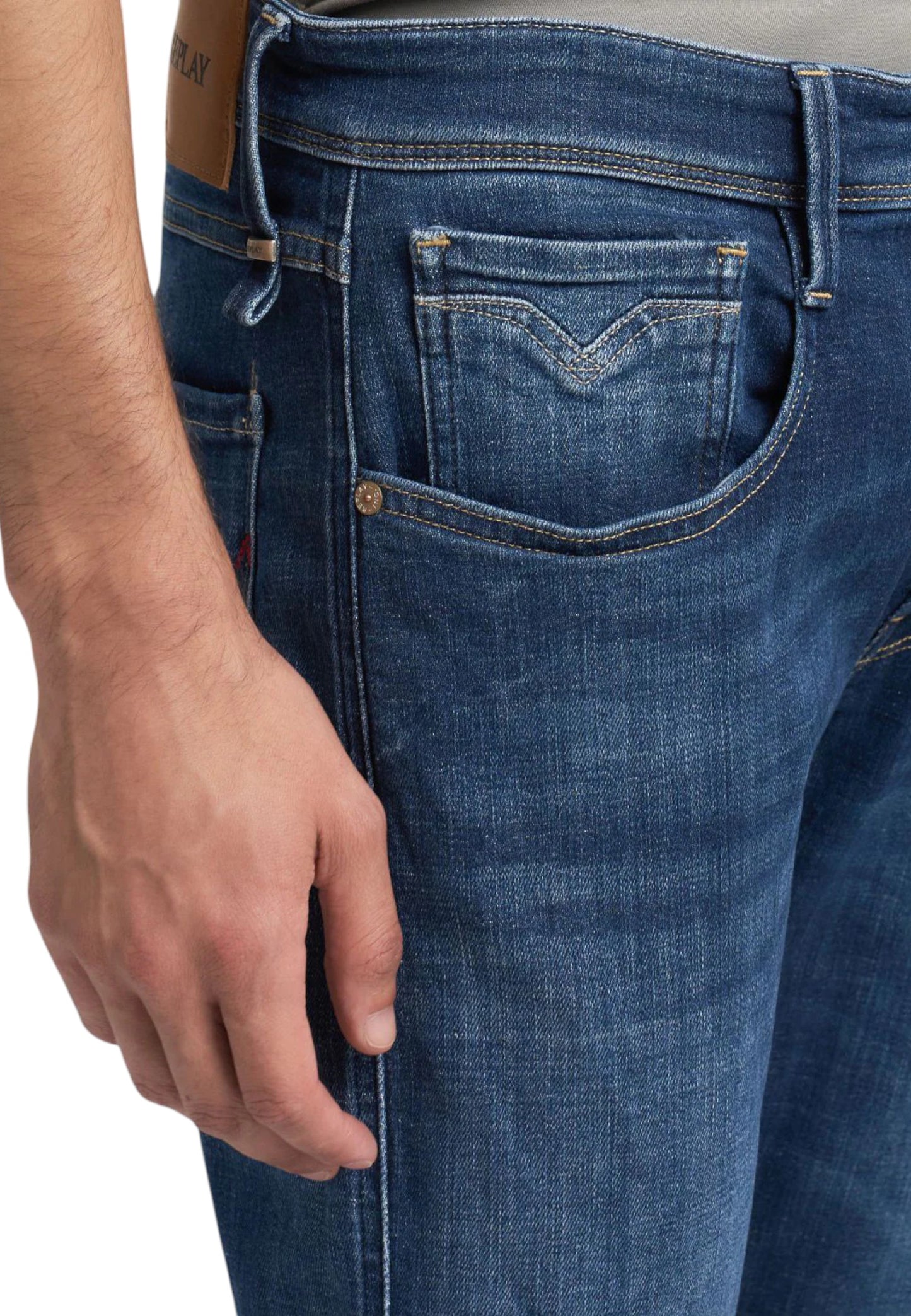 Jeans Slim Fit Uomo Replay  Anbass M914Q .000.141 908