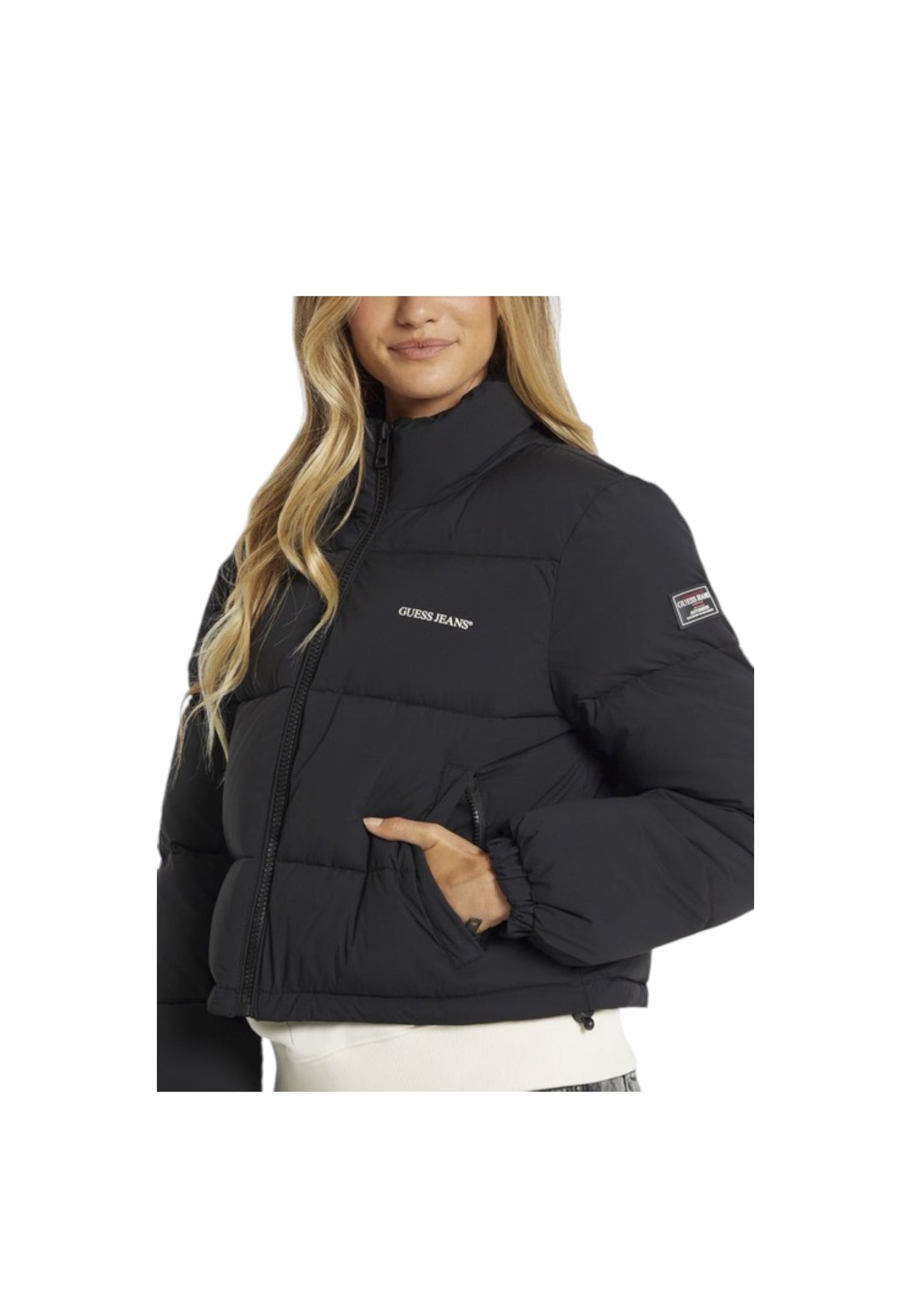 Piumino Corto Donna Guess  Gj Cropped Puffer W4BL20WGII2