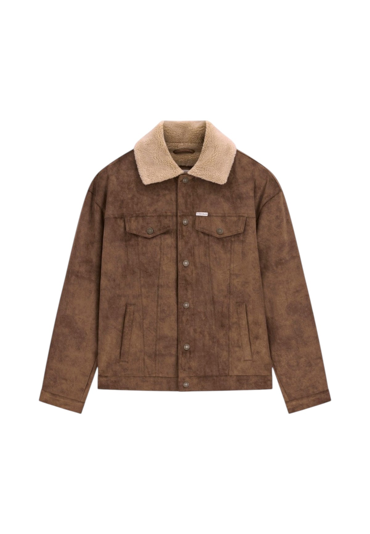 Giacca Invernale Uomo Guess Effetto shearling, Stile trucker Gj M6BL75K7182