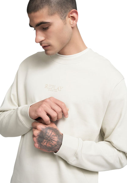 Felpa A Girocollo Uomo Replay Con Lettering  M3187 .000.23802