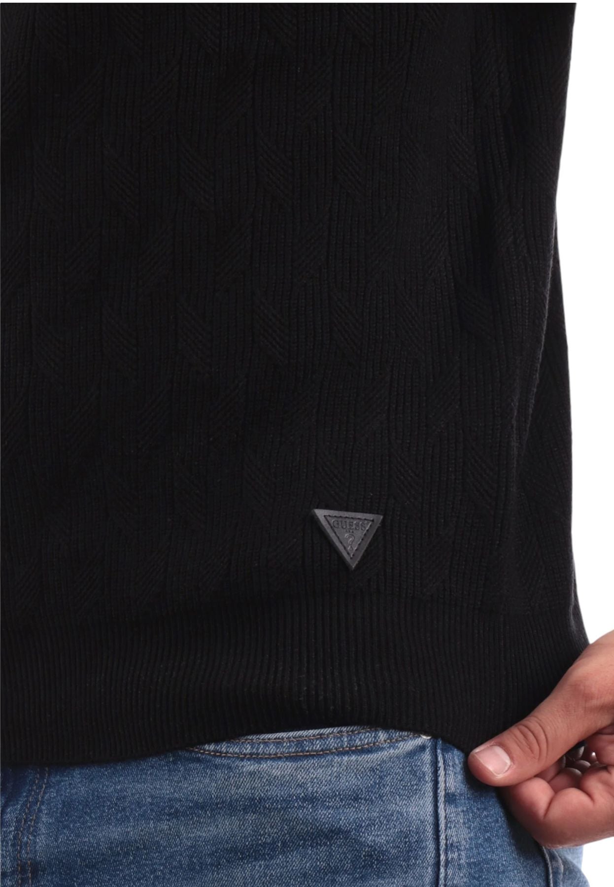 Maglione A Girocollo Uomo Guess  Delroy Stitched M4YR13Z3FC2