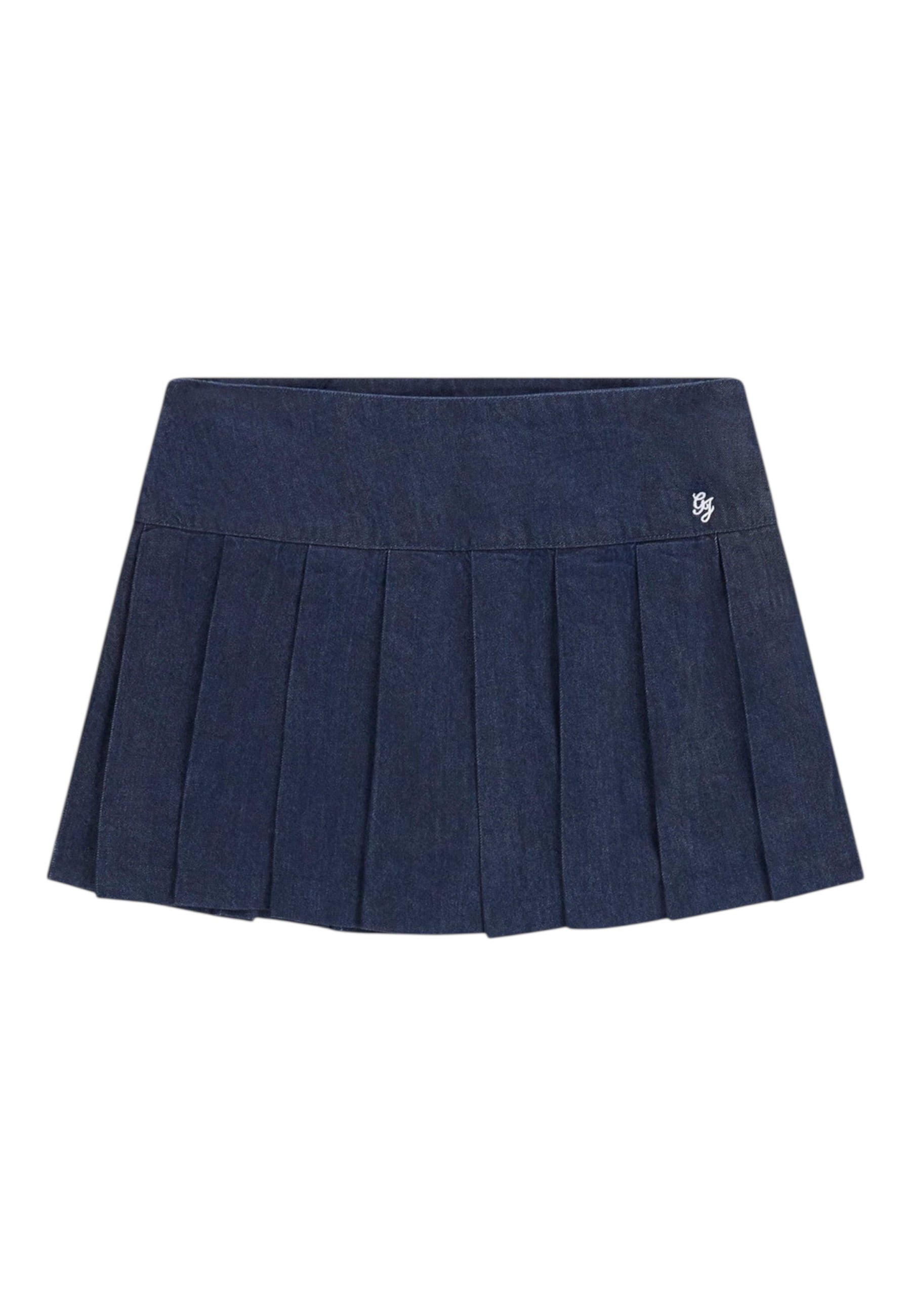 Gonna Corta Donna Guess In Denim Gj Pleated Skirt W6RD38D6551