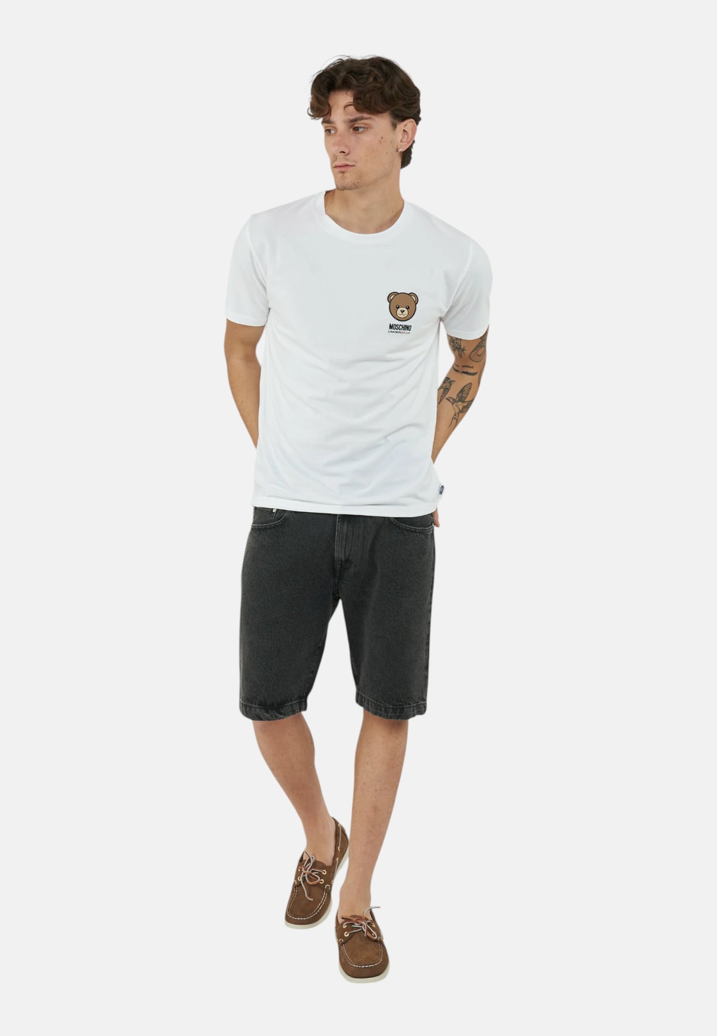 Pantaloncini Bermuda Uomo Roy Roger's In Denim Nero Cult Kos RRU085N1222861