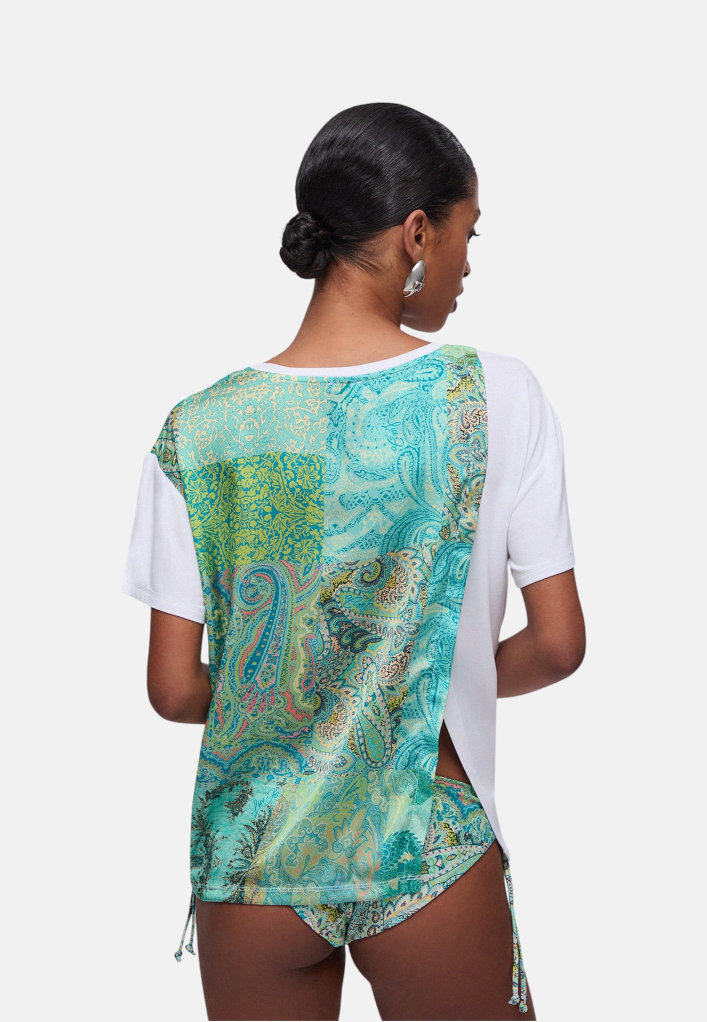 T-Shirt Manica Corta Donna Liu Jo LJ Cachemire Water Eco Line VA6164JS360