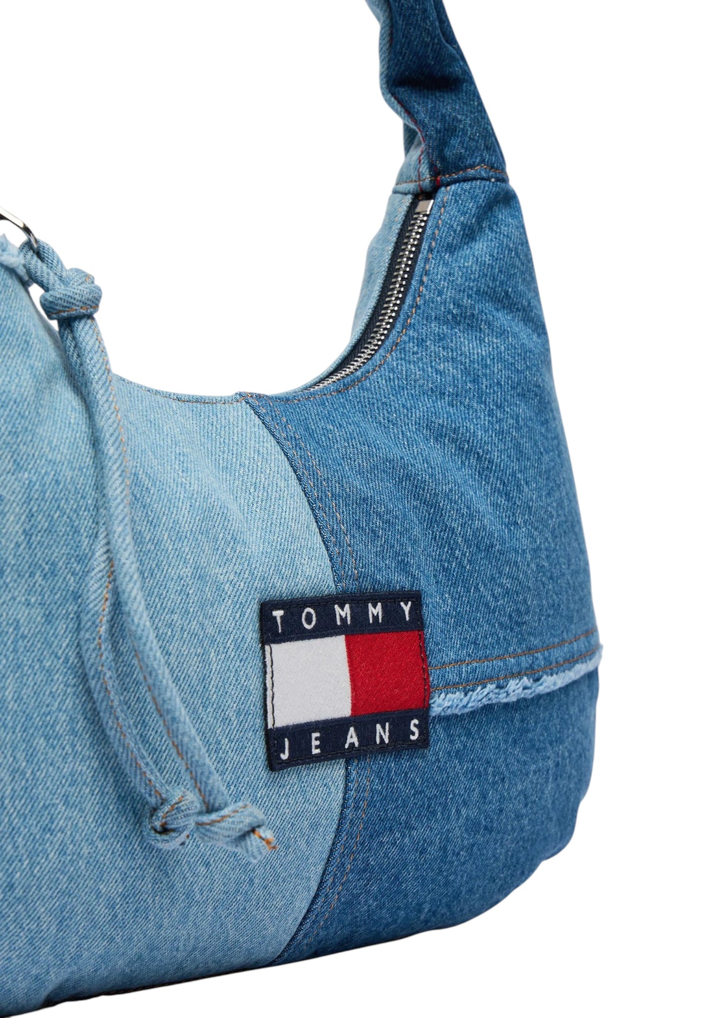 Borsa A Spalla Donna Tommy Hilfiger  Tjw Denim Patchwork AW0AW18471