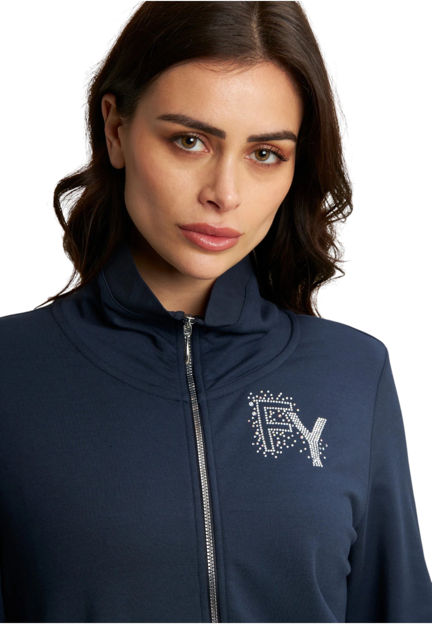Felpa Con Zip Donna Freddy