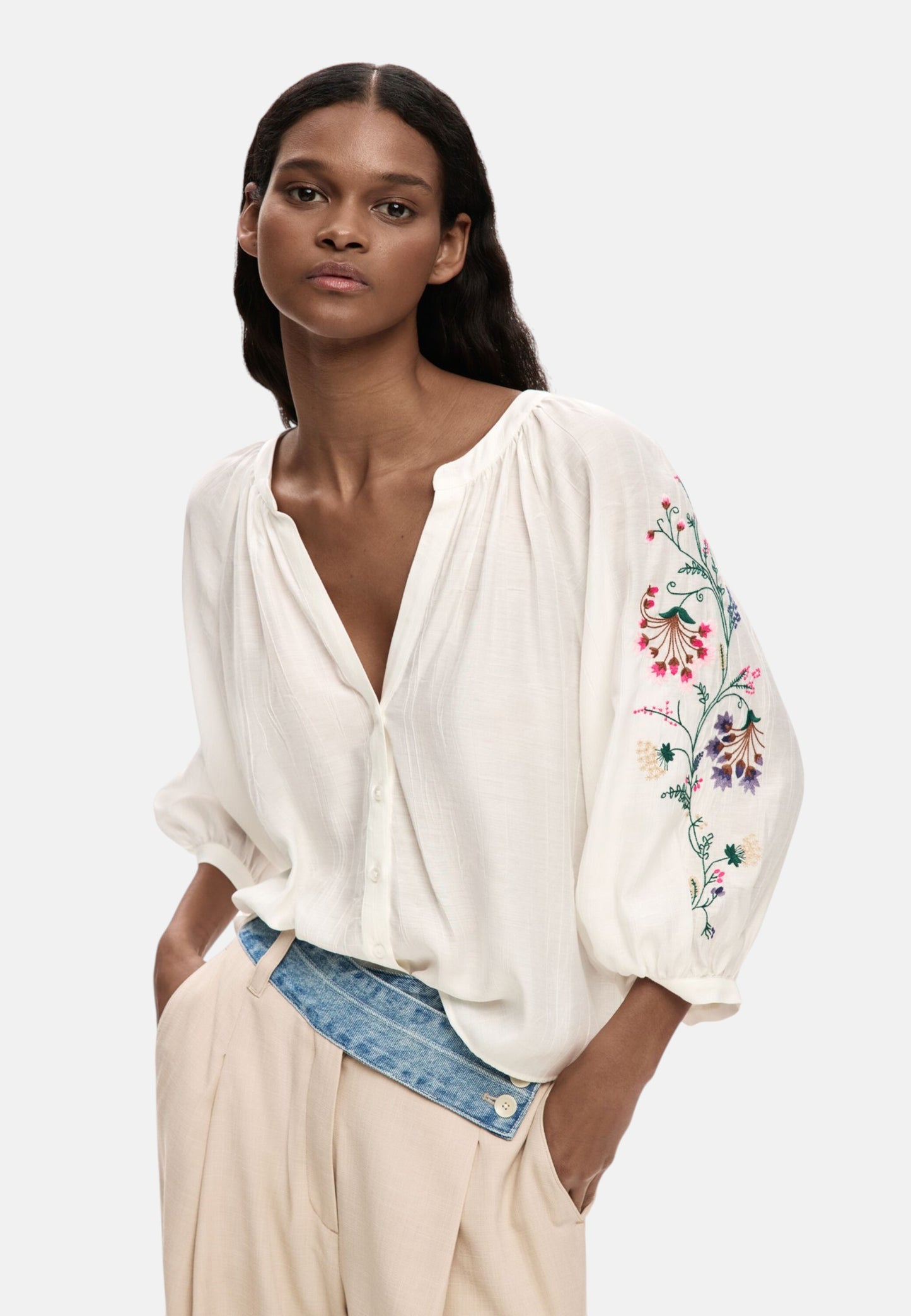 Camicia  Donna Desigual  Blus Roman 26SWBW13