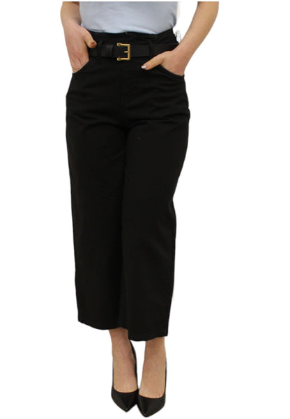 Pantaloni  Donna Kocca Crop Larghi A Vita Alta Kleo P24PPC1833ABUN2322