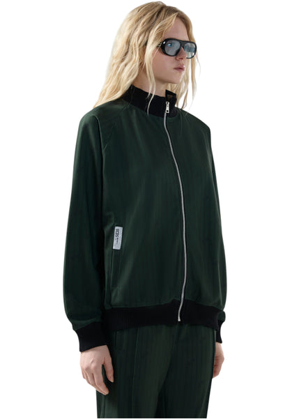 Giacca Bomber Donna Gcds  Triacetate Pinstripe B2CW2000TP8