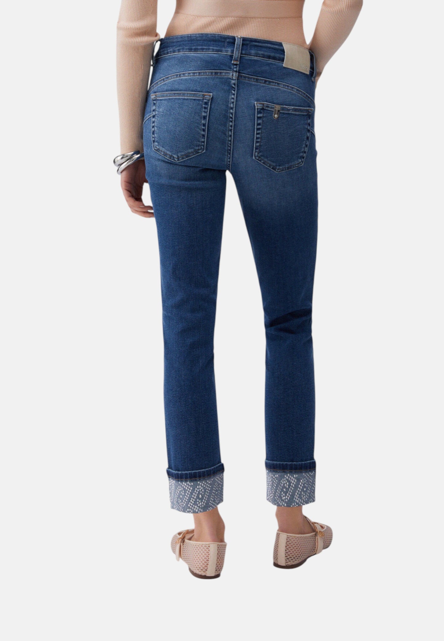 Jeans Skinny Fit Donna Liu Jo Con Strass Vita Regolare Monroe UA6006D0305