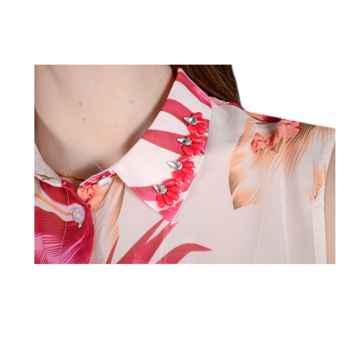 Camicia Senza Maniche Donna Guess   W1GH0RW70Q0