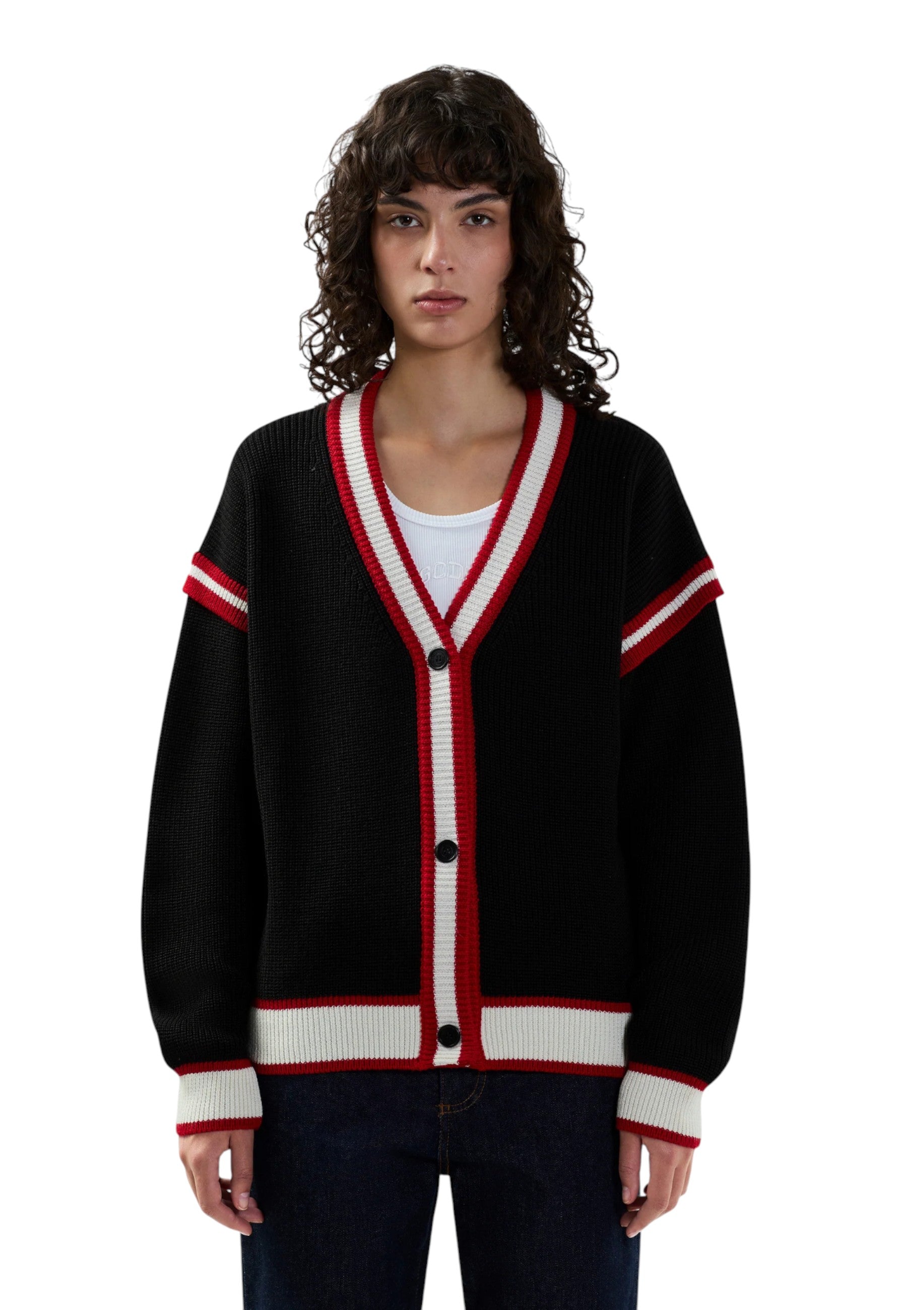 Cardigan  Donna Gcds Logo Lounge College  B2EW1801KI3