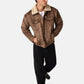 Giacca Invernale Uomo Guess Effetto shearling, Stile trucker Gj M6BL75K7182