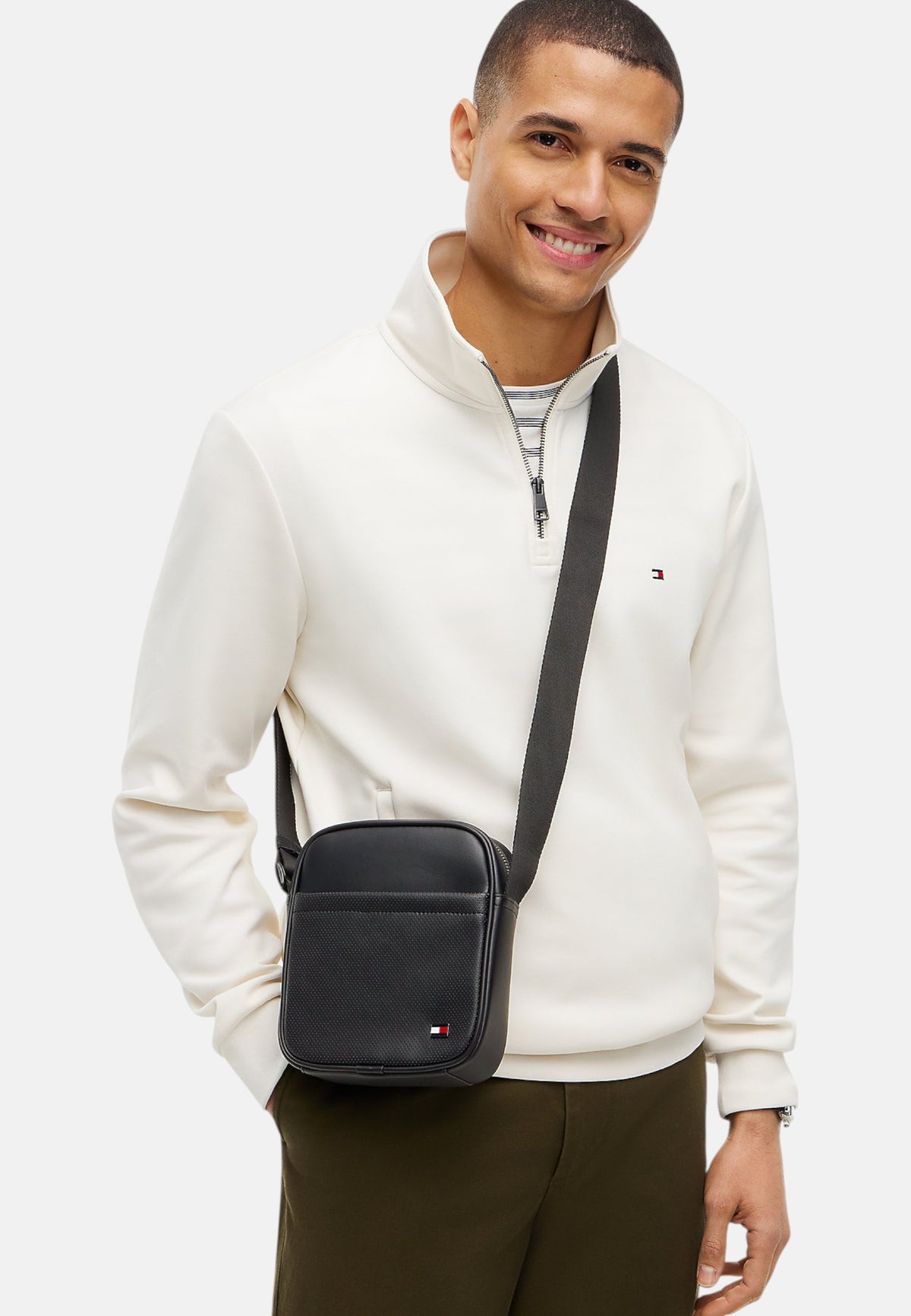 Borsa A Spalla Uomo Tommy Hilfiger Mini Reporter Th Foundation AM0AM14845