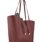 Borsa A Spalla Donna Braccialini Reversibile, Manico doppio, Chiusura con coulisse, Design reversibile con interno a pois, Dimensioni: 45 x 11 x 30 Cm Double B19323PP