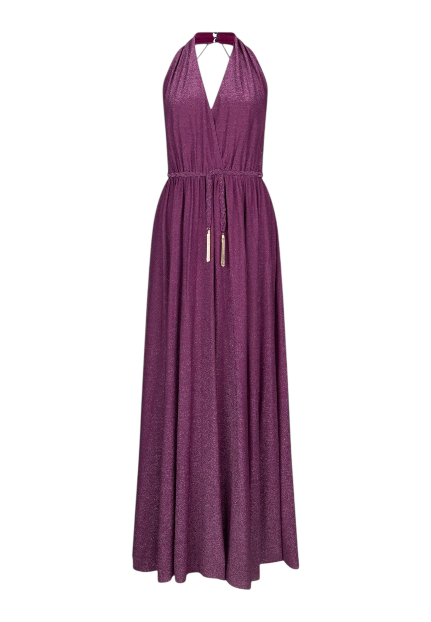 Vestito Lungo Donna Liu Jo In Lurex Con Spacco Eco Line CA6257JS006