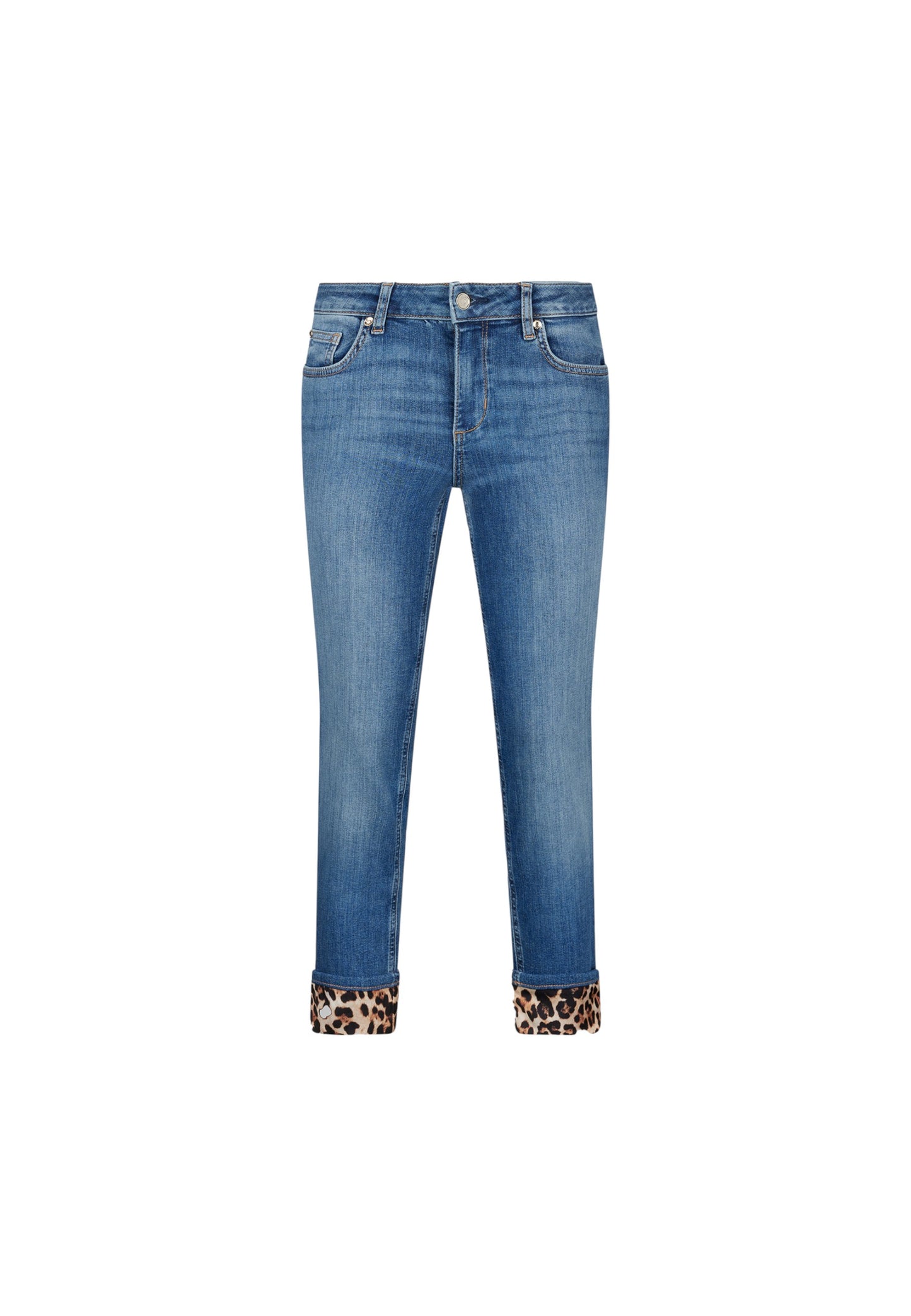 Jeans Skinny Fit Donna Liu Jo Bottom Up Con Risvolto Monroe UF5006D0236