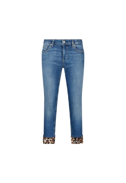 Jeans Skinny Fit Donna Liu Jo Bottom Up Con Risvolto Monroe UF5006D0236