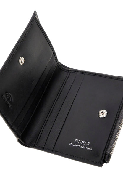 Portacarte  Uomo Guess Bifold Top Zip Milano SMMALOLEA03