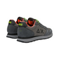 Sneakers Basse Uomo Sun68 Stile Running, Nylon E Suede, Dettagli Fluo, Logo Ricamato Tom Fluo Z46102