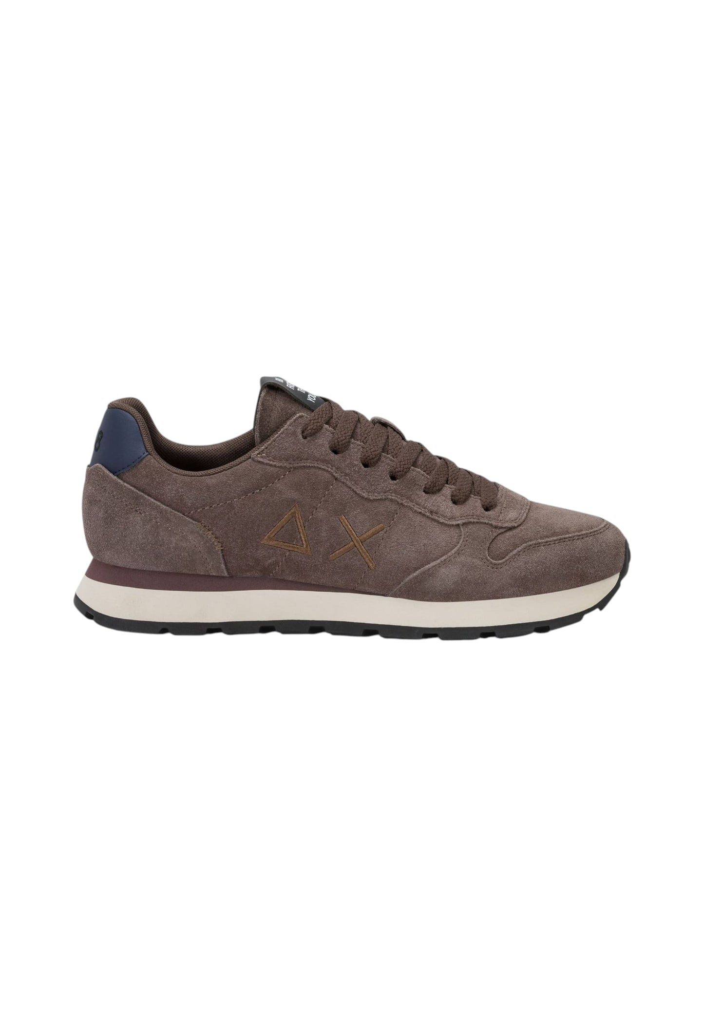 Sneakers Basse Uomo Sun68 Stile Running, Suede, Logo Ricamato Tom Suede Z46106