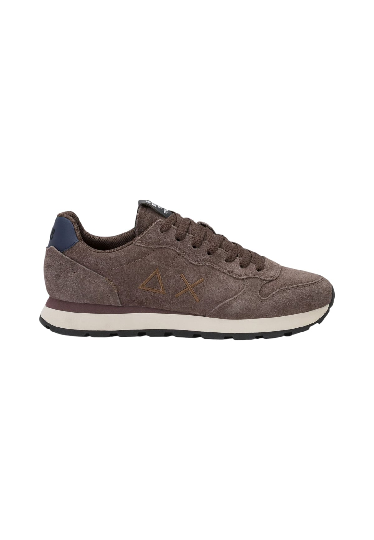 Sneakers Basse Uomo Sun68 Stile Running, Suede, Logo Ricamato Tom Suede Z46106
