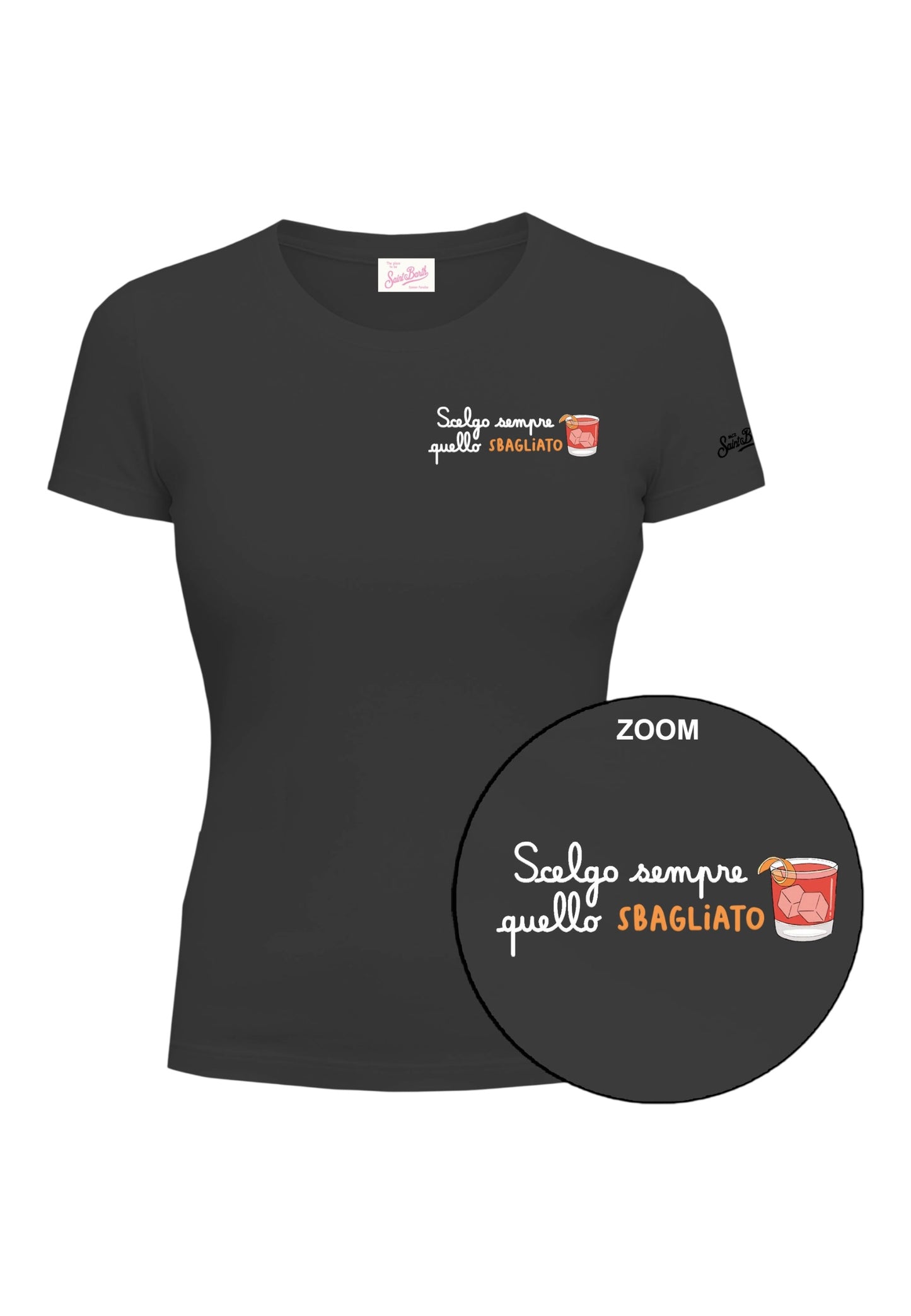 T-Shirt Manica Corta Donna Mc2 Saint Barth Quello Sbagliato Emb Esme ESE0001