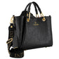 Borsa A Mano Donna Braccialini A Bauletto, Doppio con tracolla removibile e regolabile, Chiusura con clip, Con pochette interna removibile, Finitura lucida effetto spiegazzato, Dimensioni: 31 x 13 x 23 Cm Amy B19191YY