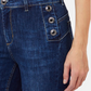 Jeans Slim Fit Donna Liu Jo Bottom Up A Vita Alta Monroe Button UF6094D0328