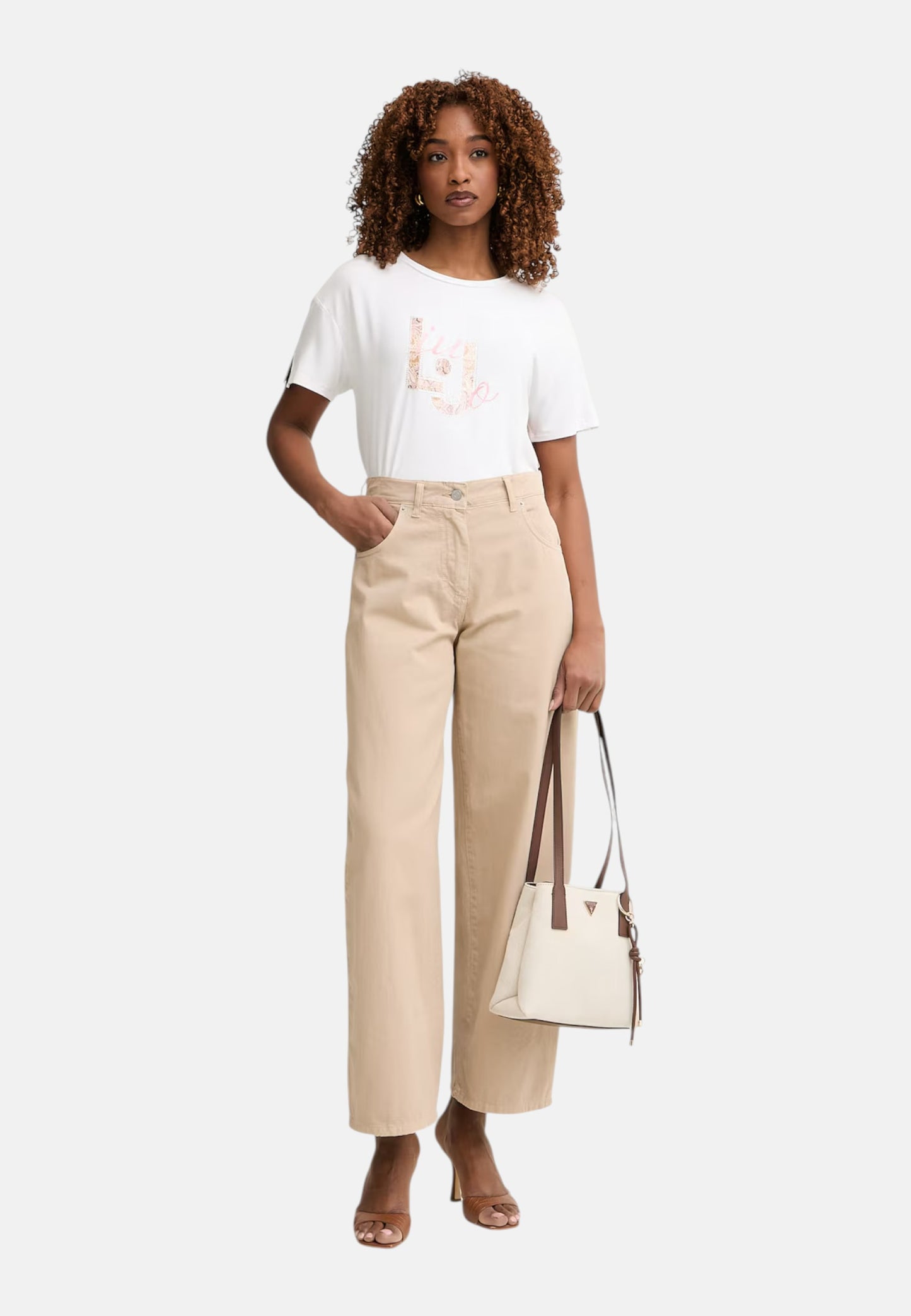 T-Shirt Manica Corta Donna Liu Jo LJ Cachemire Sunset Eco Line VA6164JS360