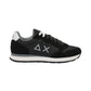Sneakers Basse Uomo Sun68 Stile Running, Logo Ricamato, Nylon E Suede Tom Solid Z46101